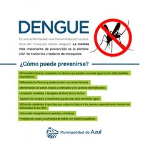 Campaña de prevención del dengue: inspecciones en edificios
